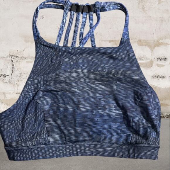 Lululemon Slide With Me Bra in Linear Flux Battleship Multi Size 4 - Picture 3 of 5